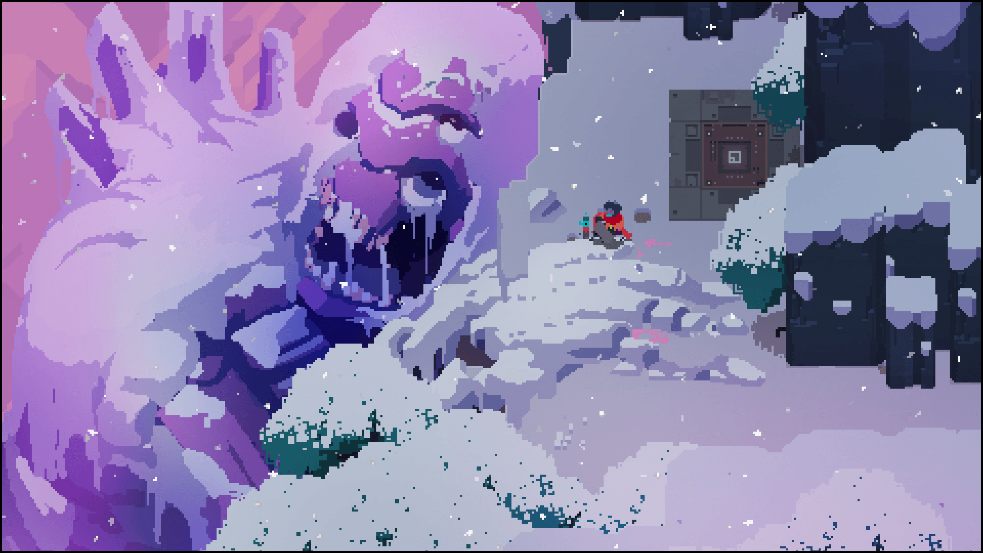 Mostro innevato Hyper Light Drifter, 1920x1080 Full HD, PC Desktop