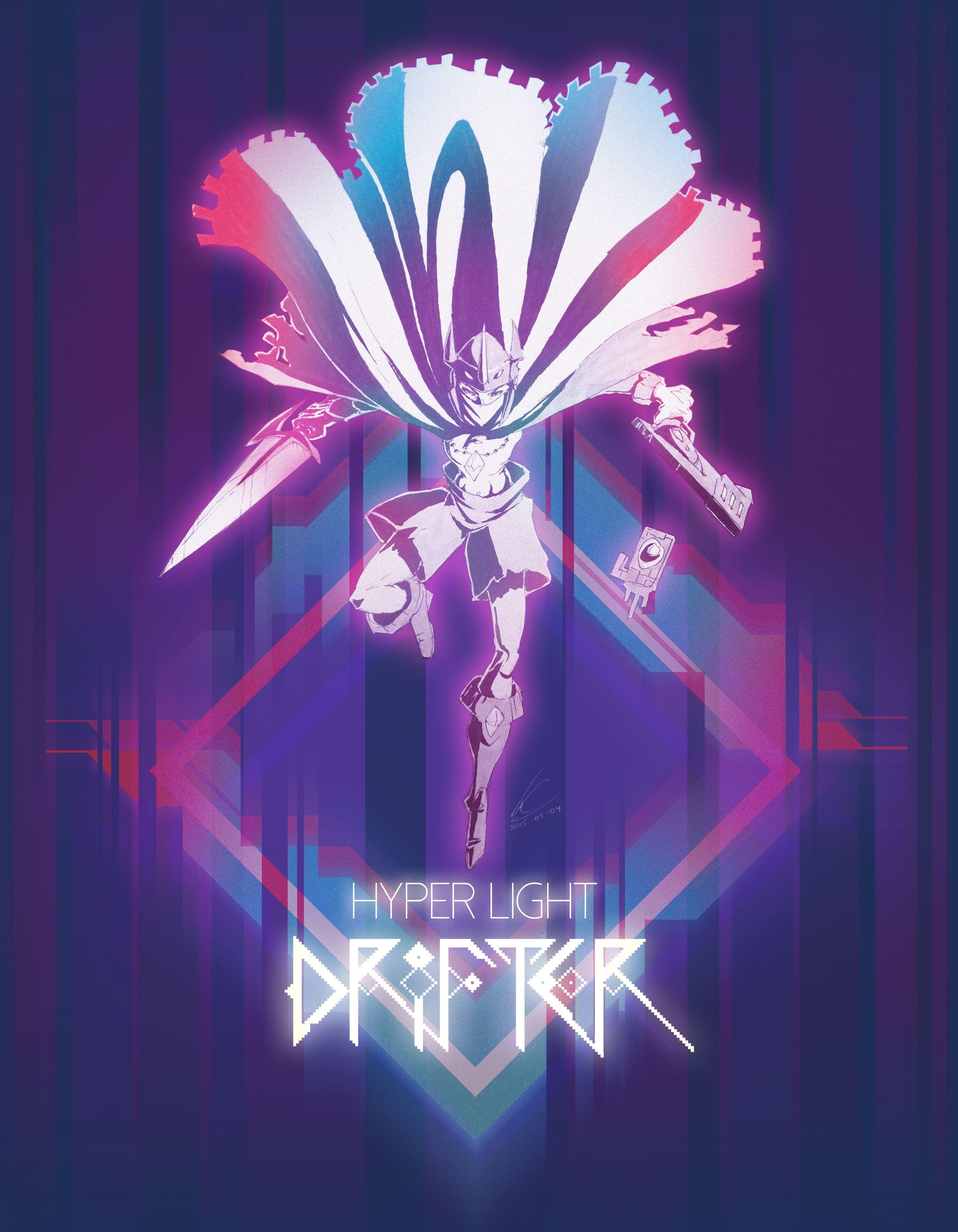 Hyper Light Drifter personaggio viola, pixel art, 2625x3375 Full HD Verticale, iPhone