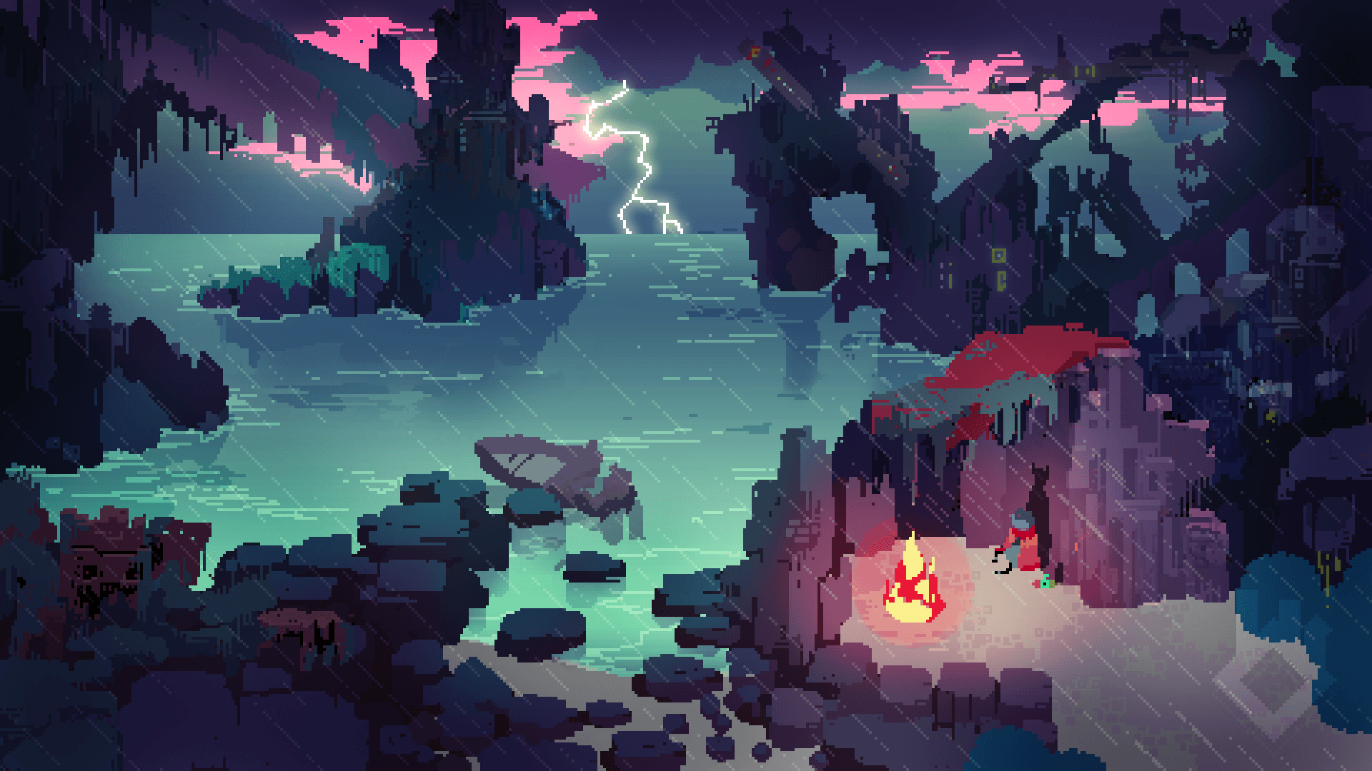 Hyper Light Drifter paesaggio pixel art, 1920x1080 1080p, PC Desktop
