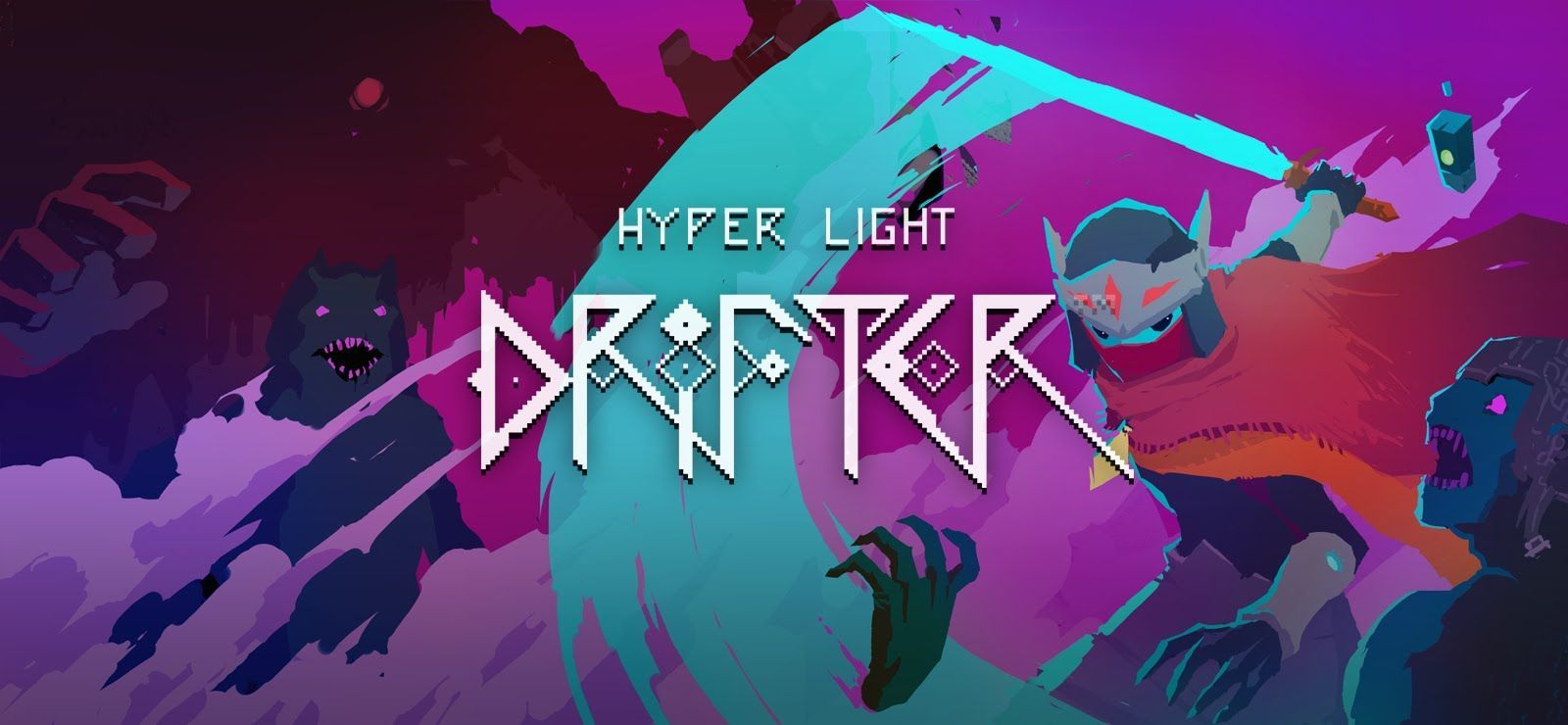 Hyper Light Drifter personaggio spada, 1600x740 900p, PC