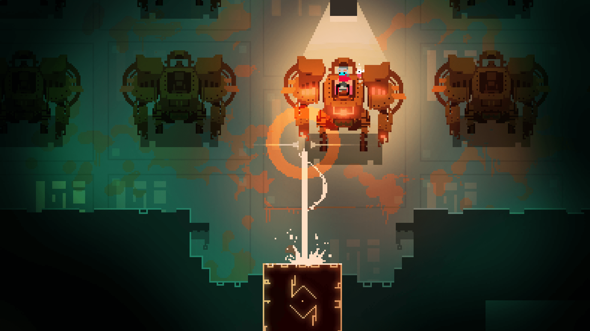 Hyper Light Drifter scena pixel art, 1920x1080 Full HD 1080p, Desktop