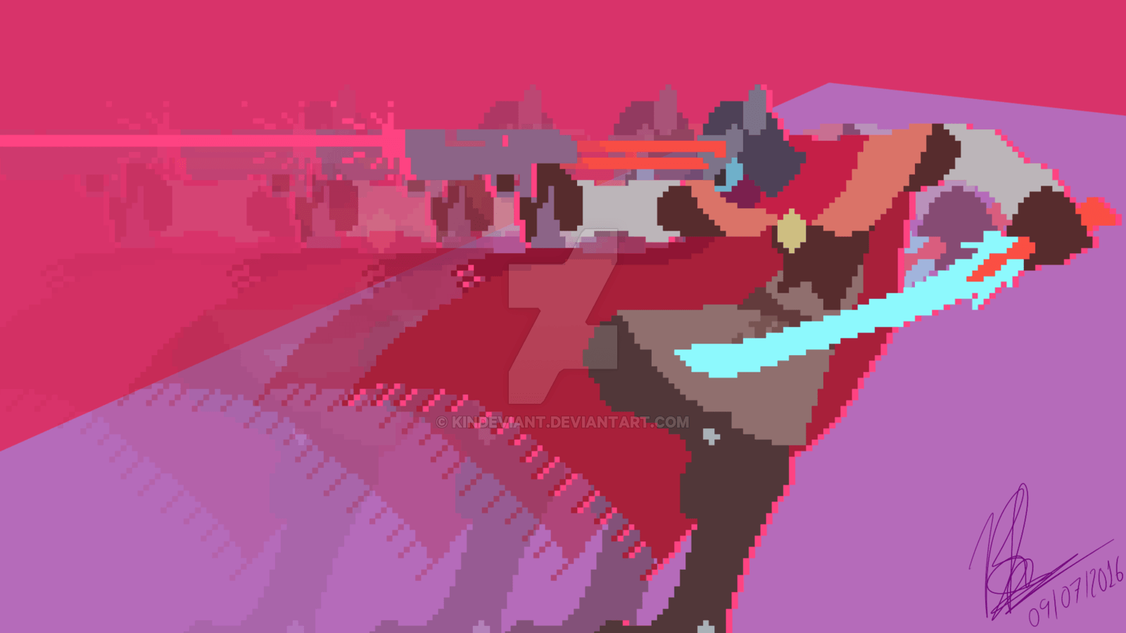 Personaggio con spada, Hyper Light Drifter, 1600x900 HD, Desktop