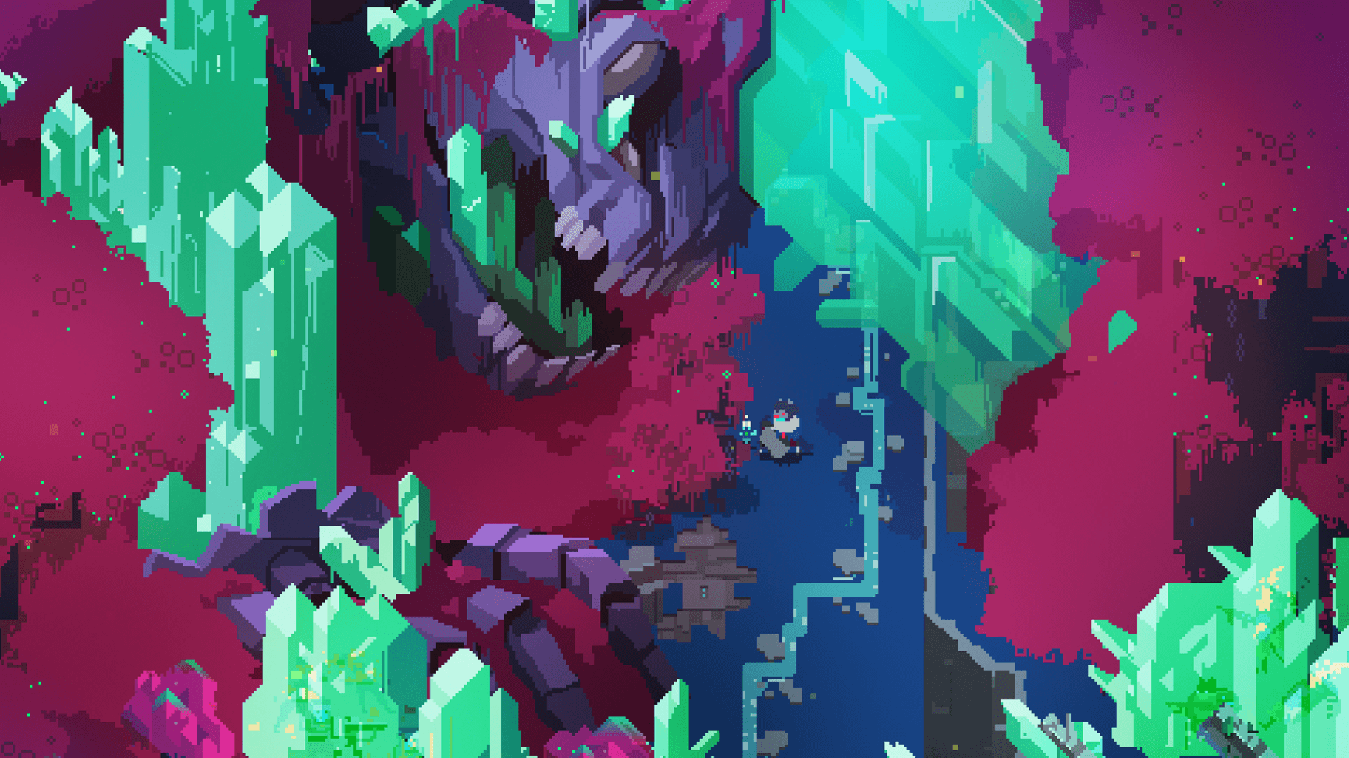 Hyper Light Drifter, creatura pixel art, 1920x1080 Full HD 1080p, Desktop