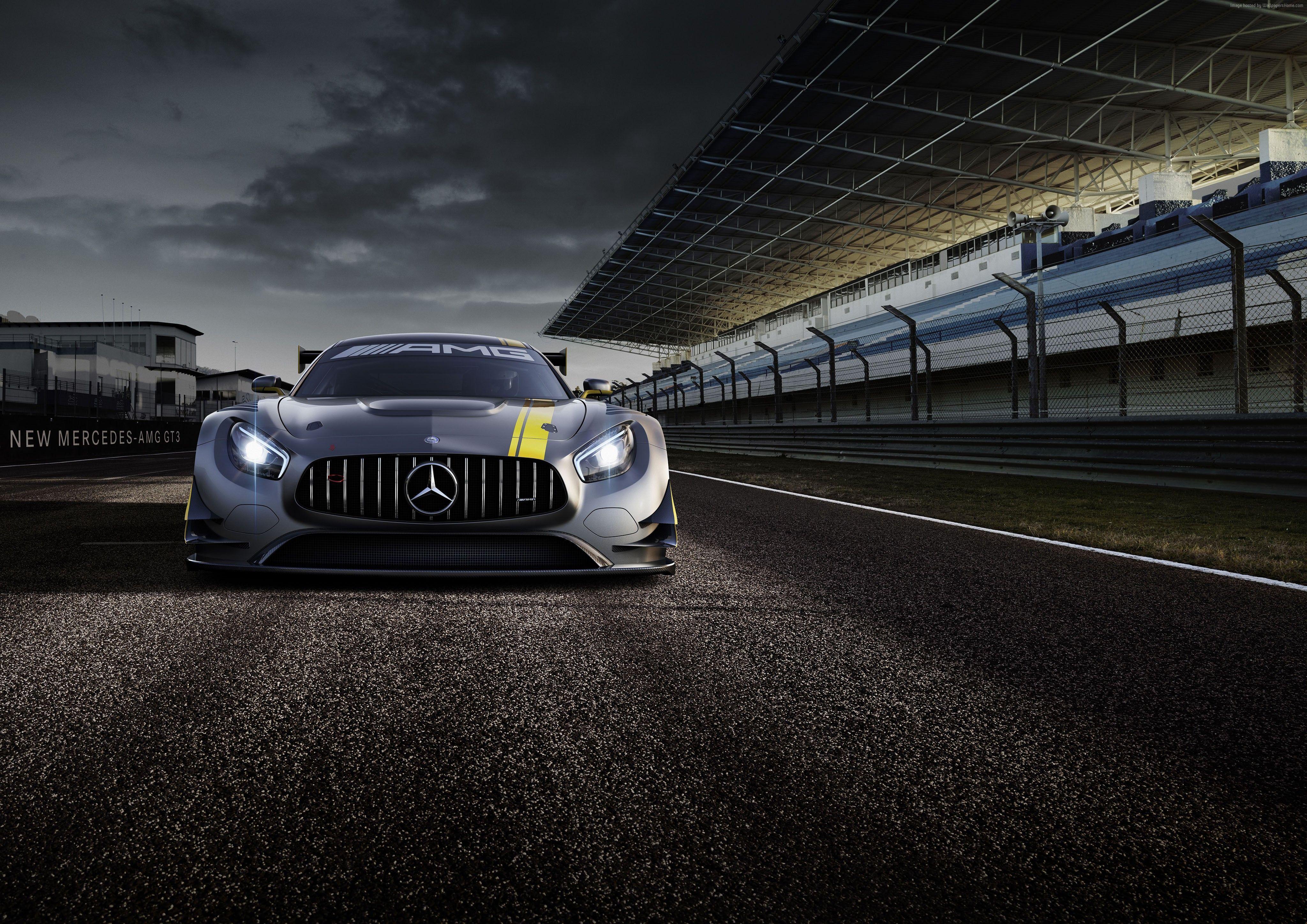 Mercedes AMG GT3 in pista, 4096x2896 4K, Smart TV 4K