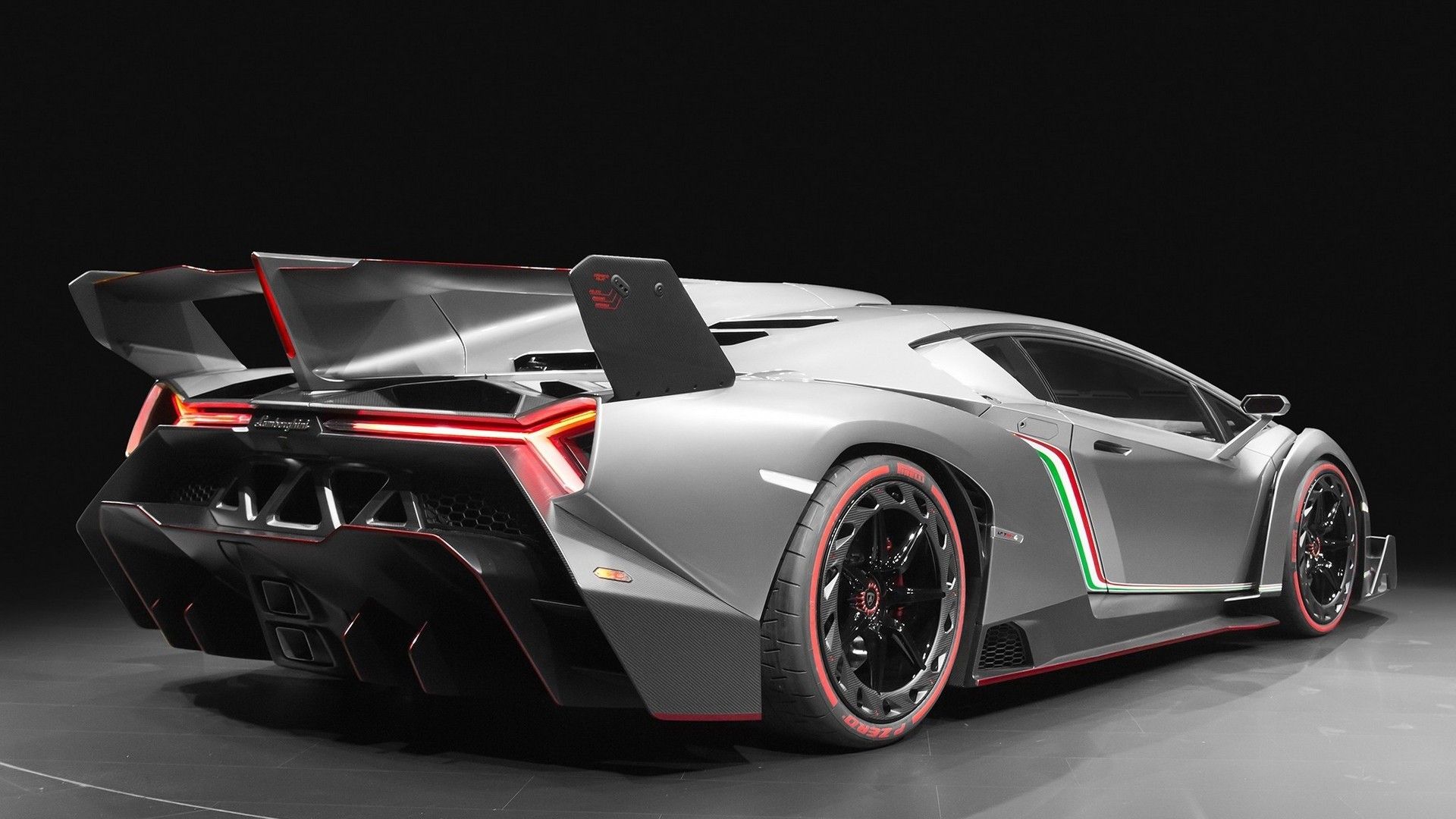 Lamborghini Veneno grigia, Sant'Agata Bolognese, 1920x1080 1080p, PC