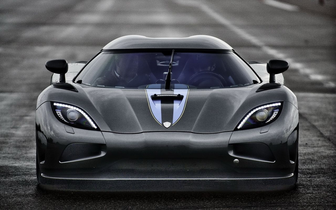 Koenigsegg Agera grigia frontale, 1280x800 HD, ROG Asus Laptop