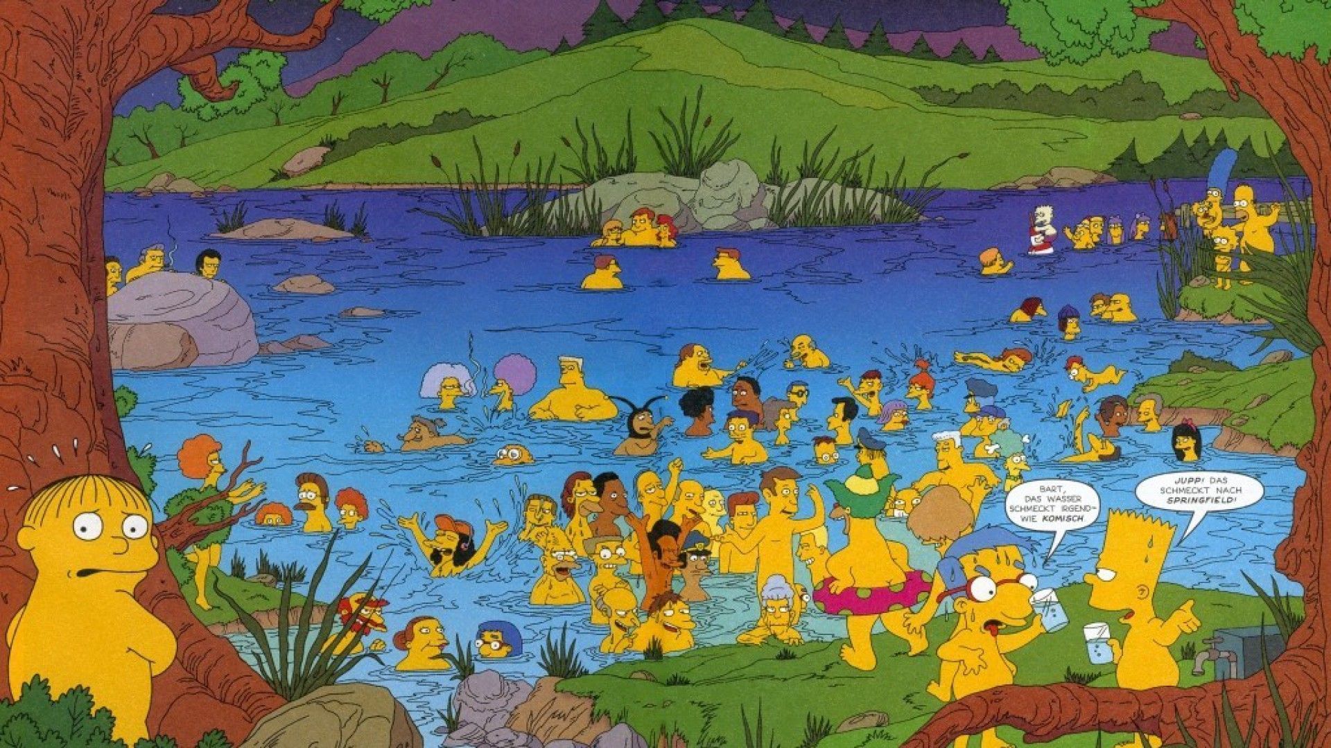 Simpson al lago in estate, 1920x1080 Full HD 1080p, PC