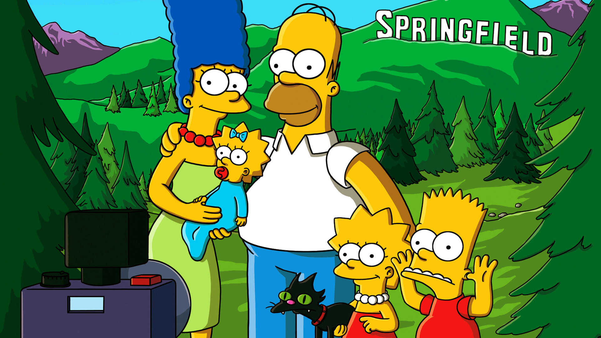 Personaggi Simpson stile Naruto, ninja, 1920x1200 Full HD+, PC