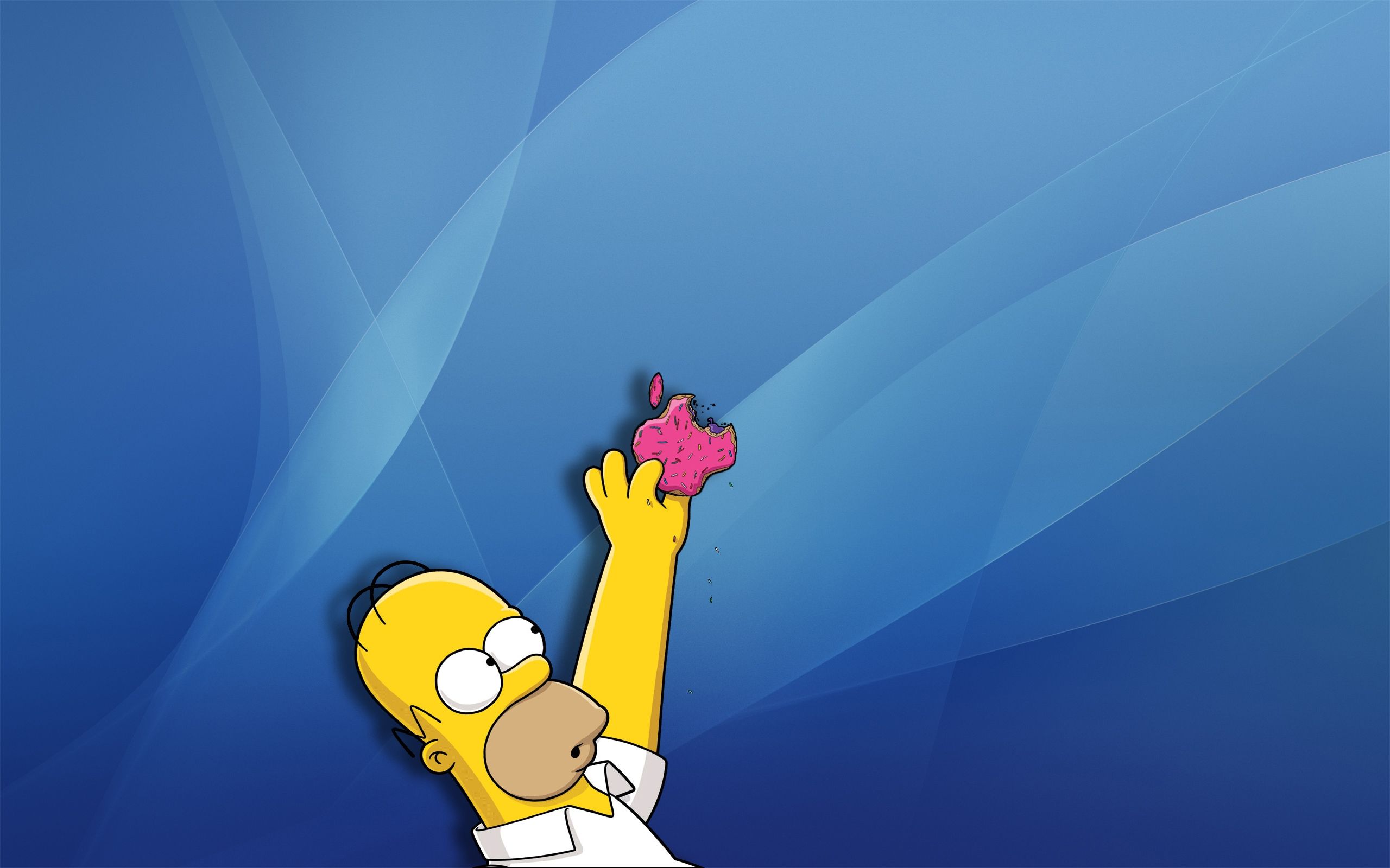 Homer Simpson logo Apple, 2560x1600 2K, PC