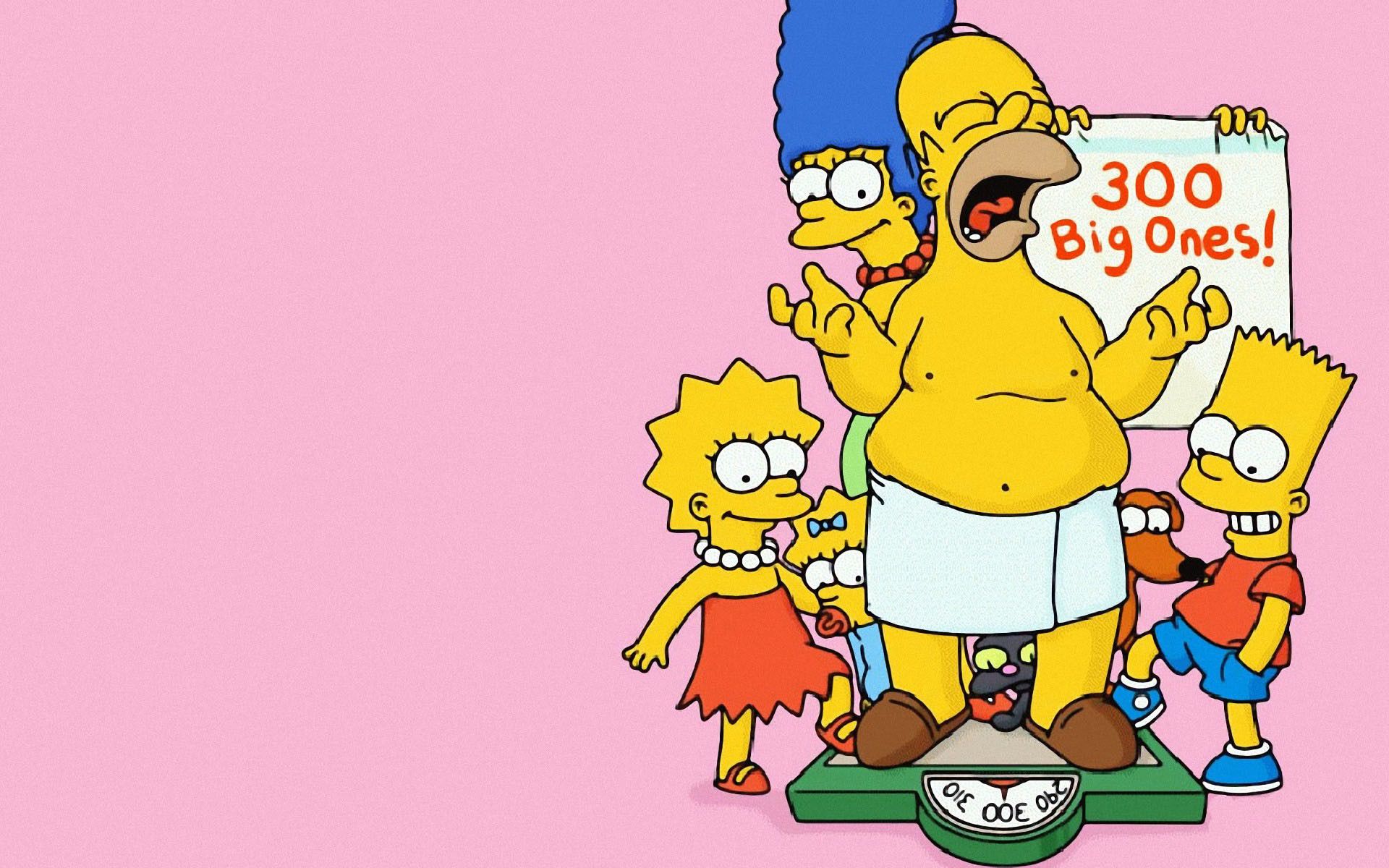 Homer Simpson sulla bilancia famiglia, 1920x1200 Full HD+, PC