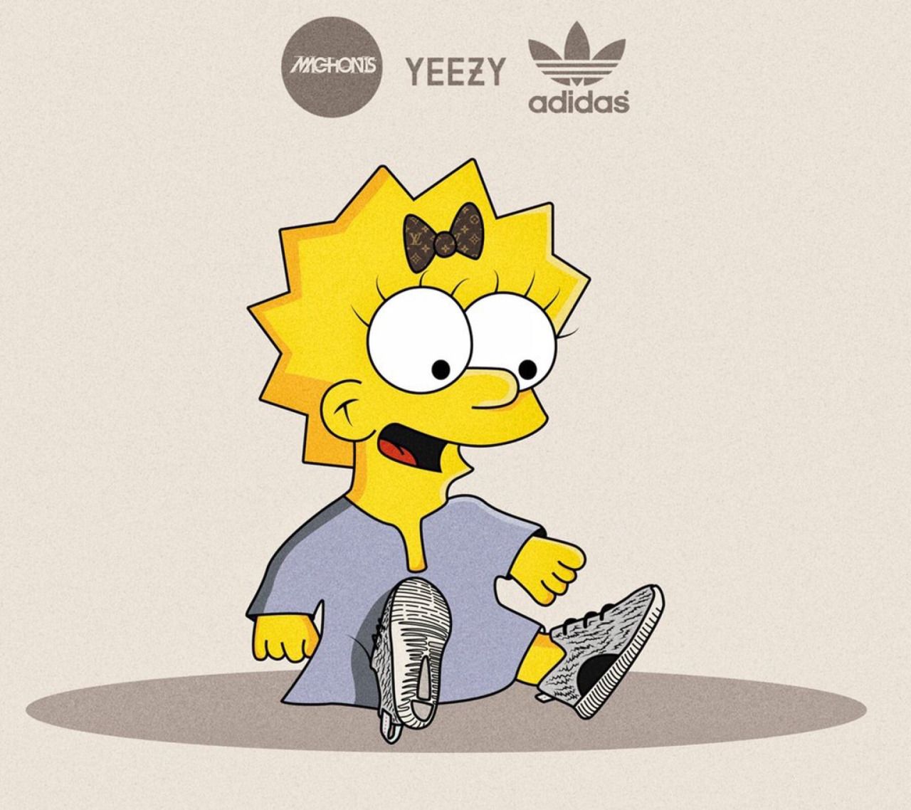Lisa Simpson con scarpe Yeezy, 1280x1138 HD, Desktop