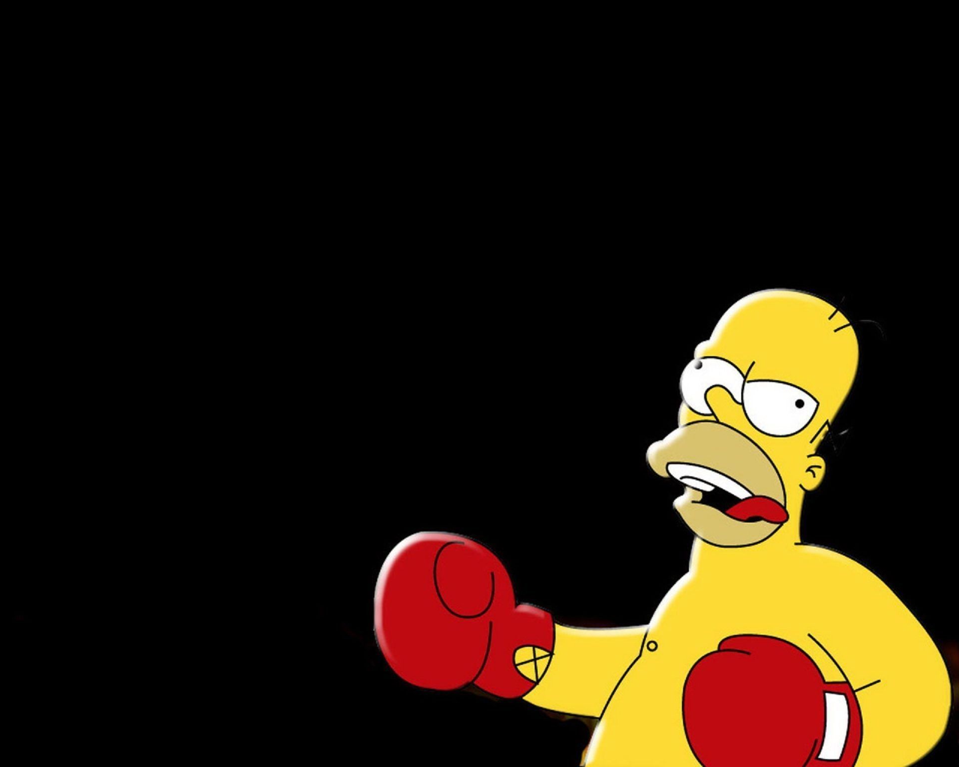 Homer Simpson con guantoni boxe, 1920x1536 Full HD+ WUXGA, iMac