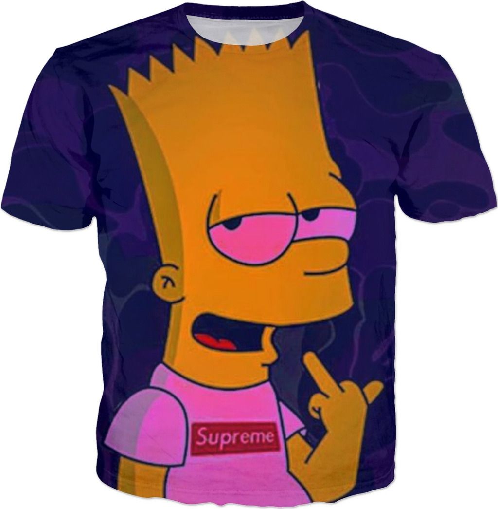 Bart Simpson maglietta Supreme, 1024x1045 Full HD Verticale, iPhone