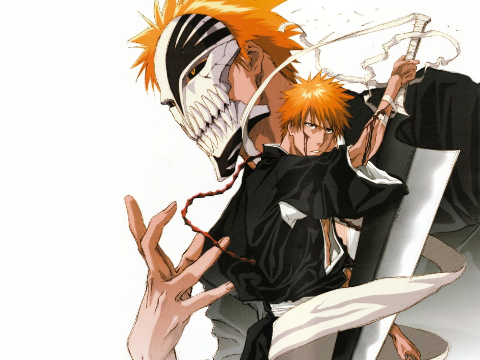 Ichigo Kurosaki maschera Hollow Bleach, Shinigami, 1600x1200 900p, Laptop