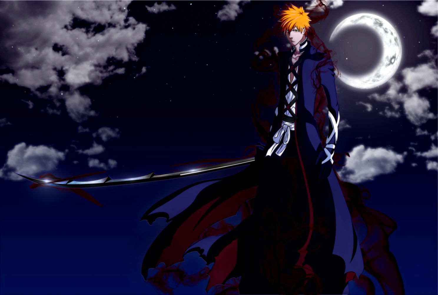 Ichigo Bankai notte luna, 1488x1002 HD, Desktop