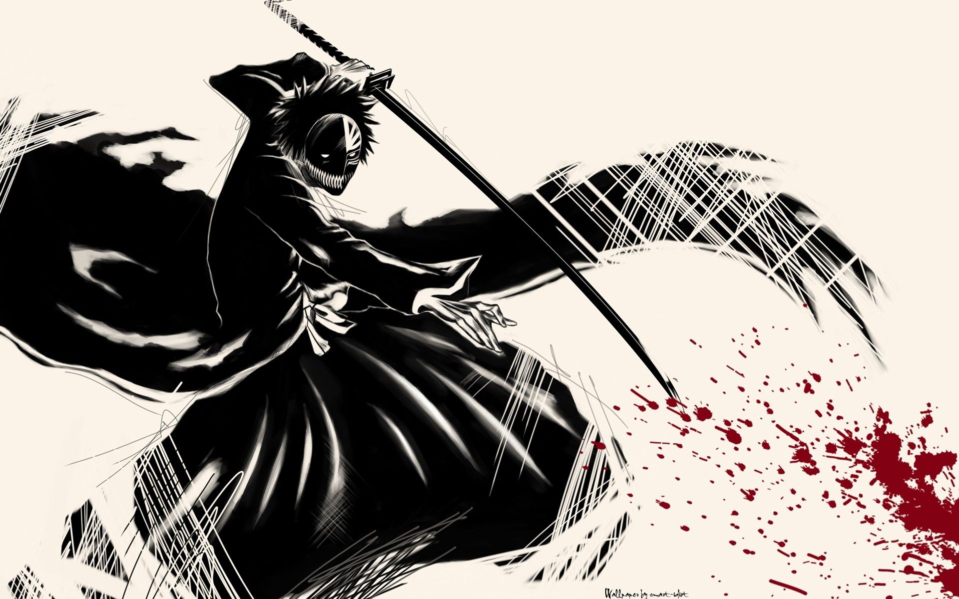 Ichigo Bankai silhouette Bleach, 1920x1200 WUXGA, Desktop