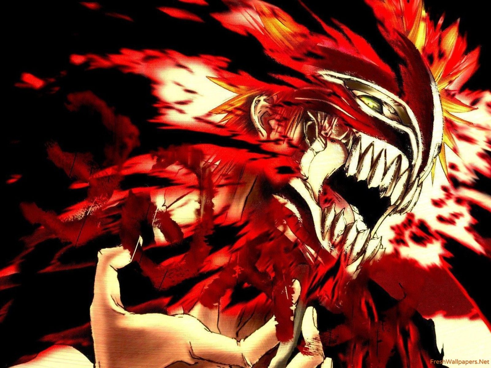 Ichigo Hollow maschera Bleach, 1600x1200 900p, Desktop