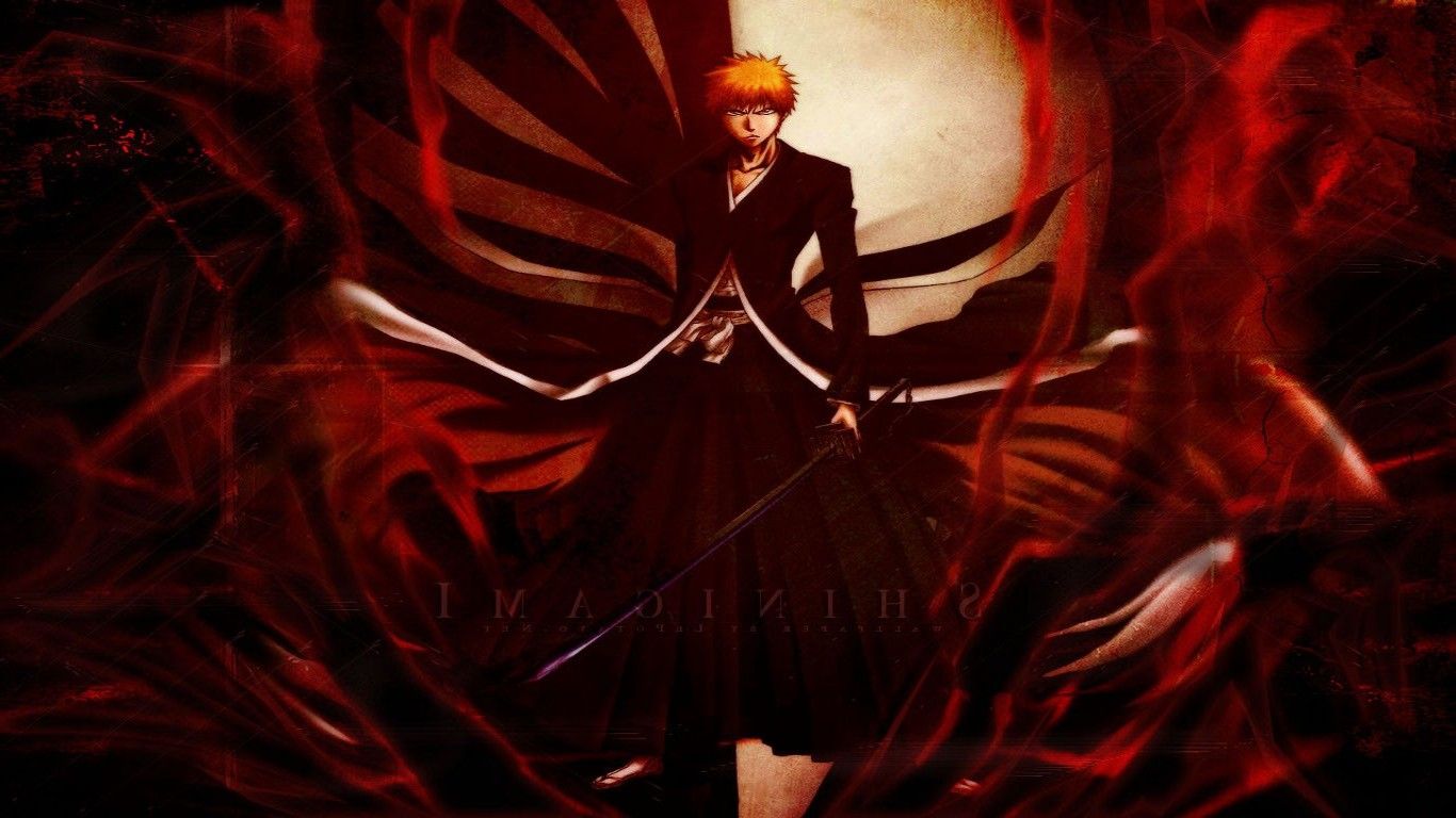 Ichigo Bleach ali rosse, 1366x768 HD, PC Desktop