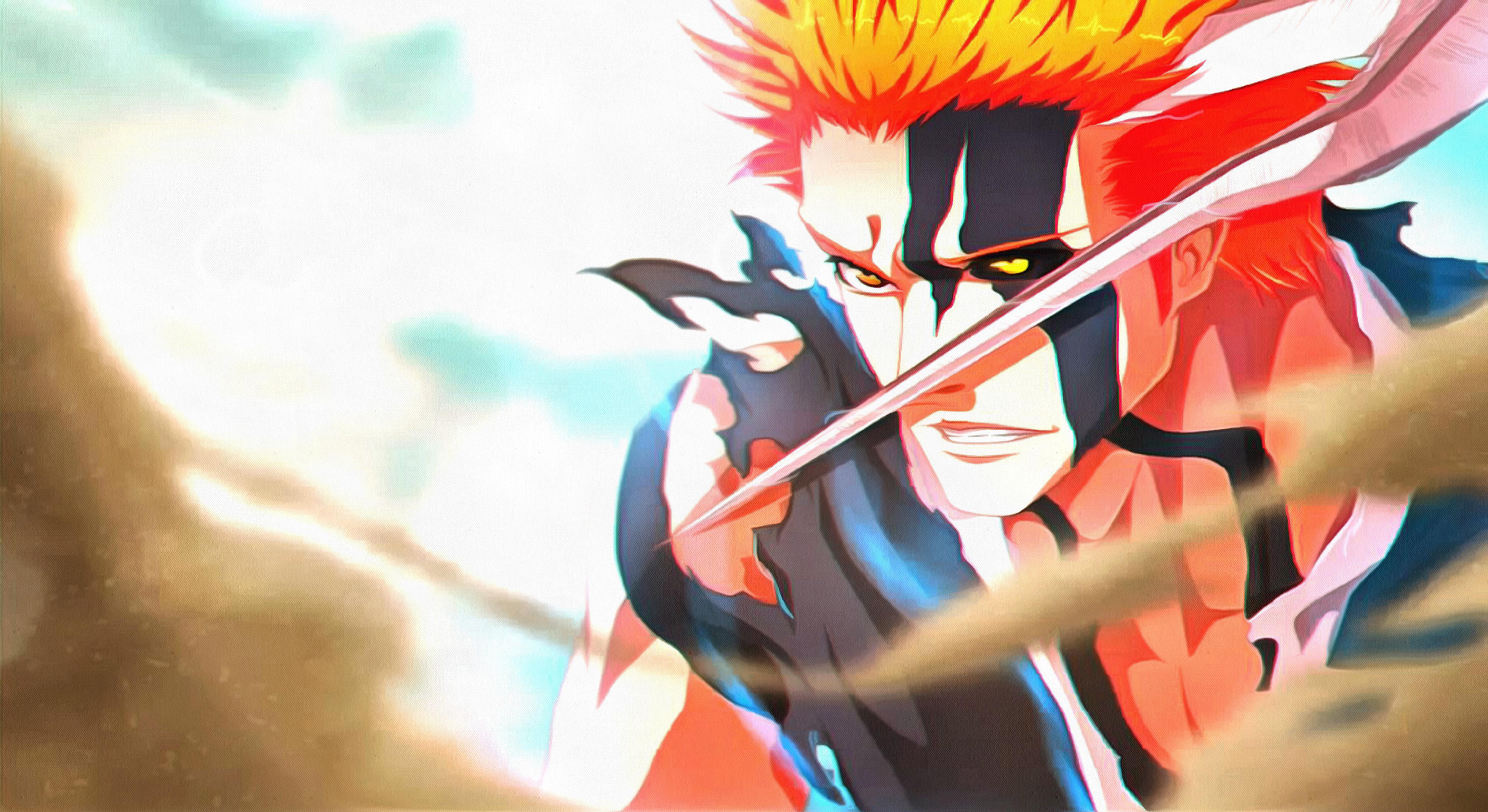 Ichigo Bleach maschera hollow, 4000x2184 UHD, PC 4K