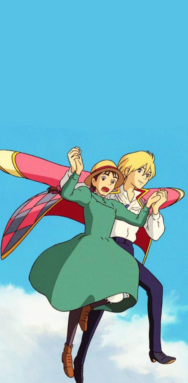 Howl e Sophie tra le nuvole, 630x1280 Full HD Verticale, Smartphone