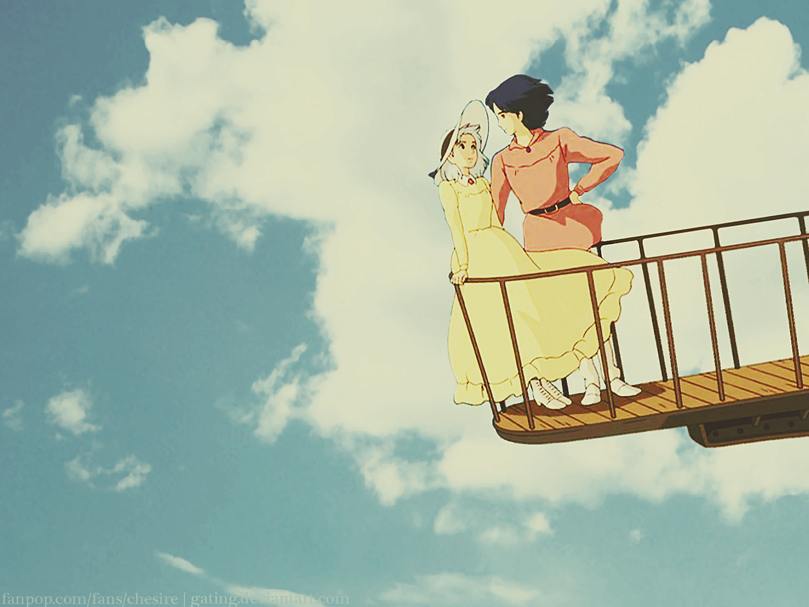 Howl e Sophie sul balcone, 1600x1200 900p, PC