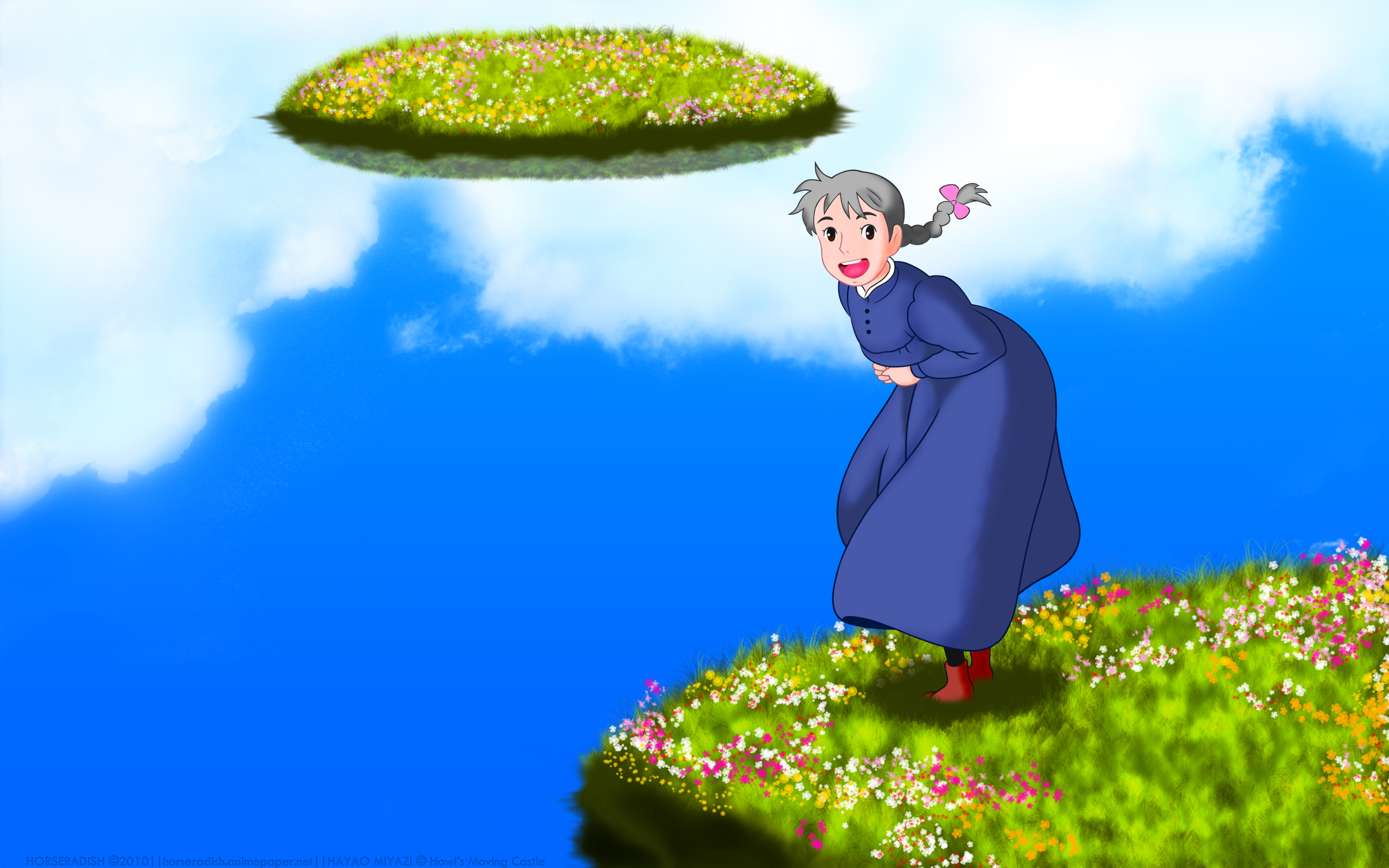 Sophie anziana, isola fluttuante, Howl, 2560x1600 2K, Desktop