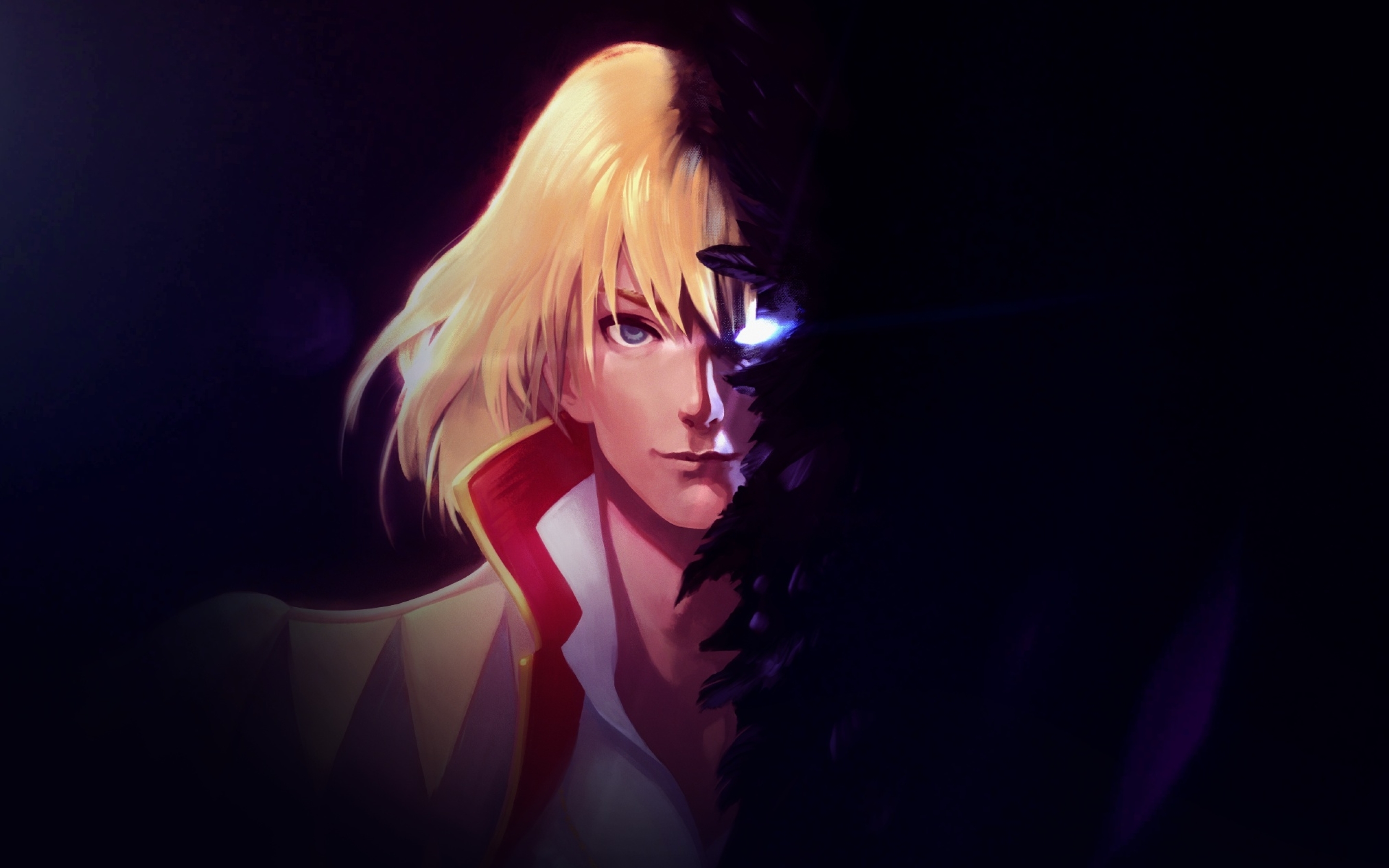 Howl viso illuminato buio, 2880x1800 2K+, Laptop