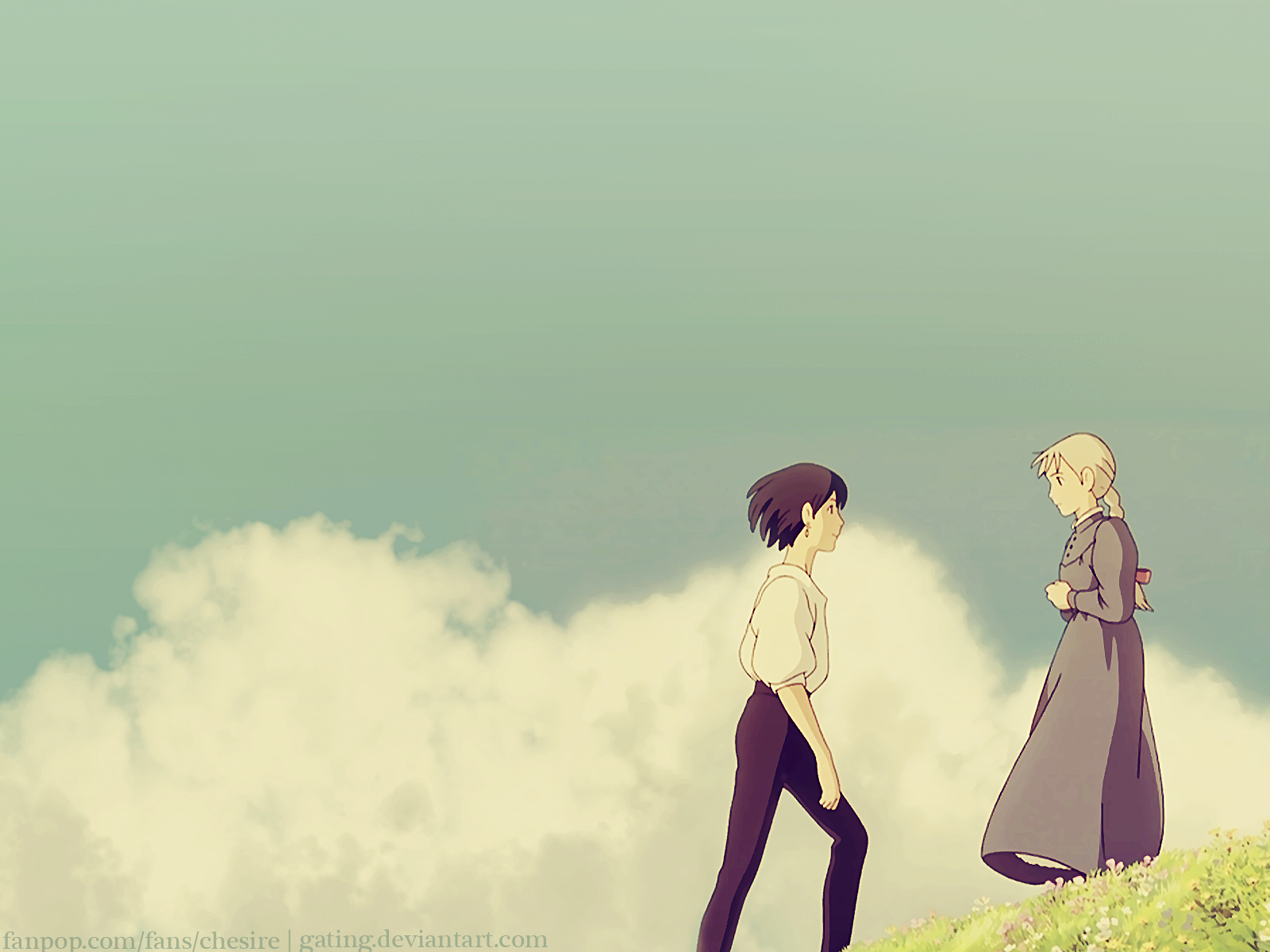 Howl e Sophie collina nuvole, 1600x1200 900p, Laptop