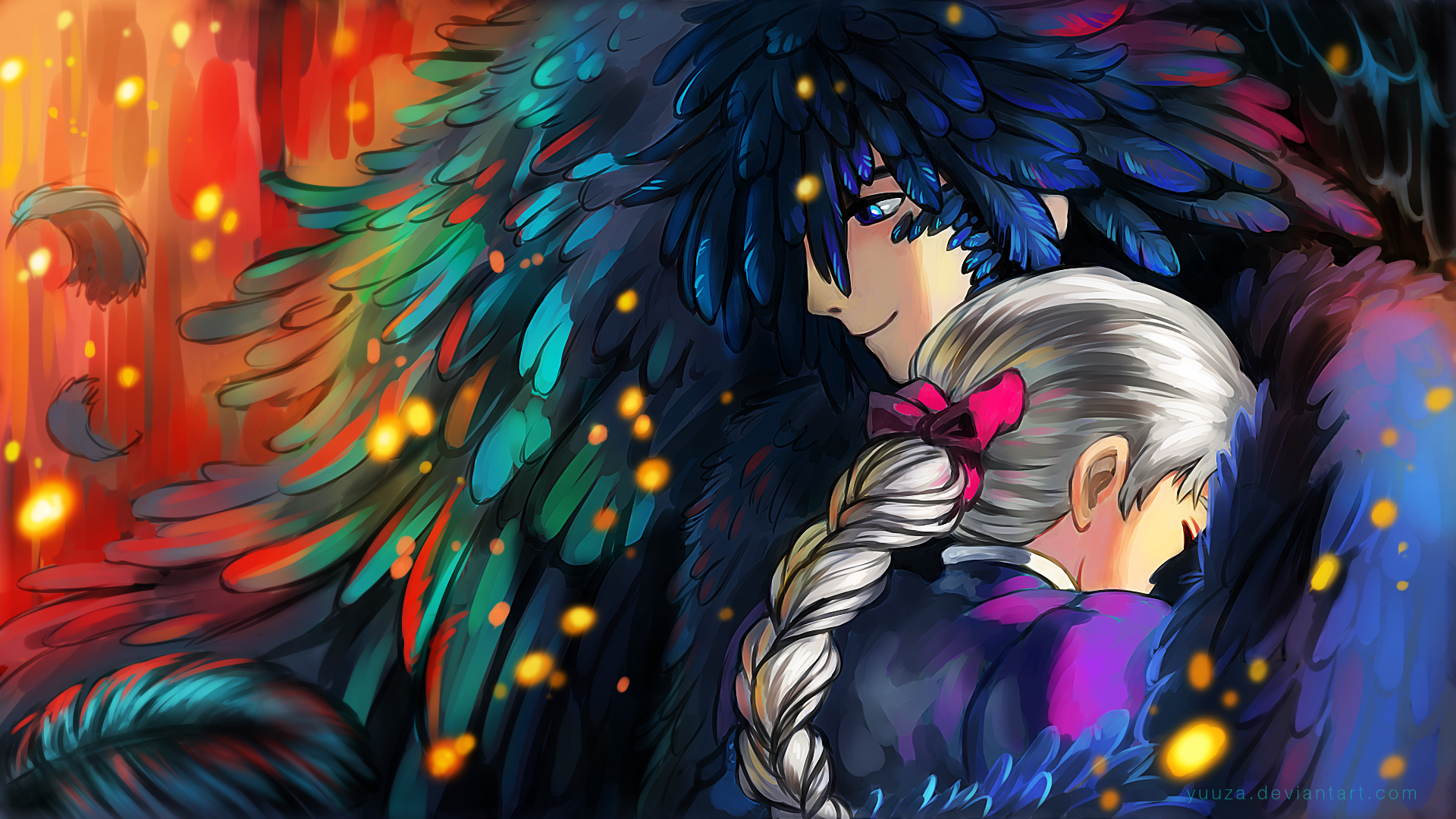 Howl forma demone con Sophie, 1920x1080 Full HD 1080p, Laptop