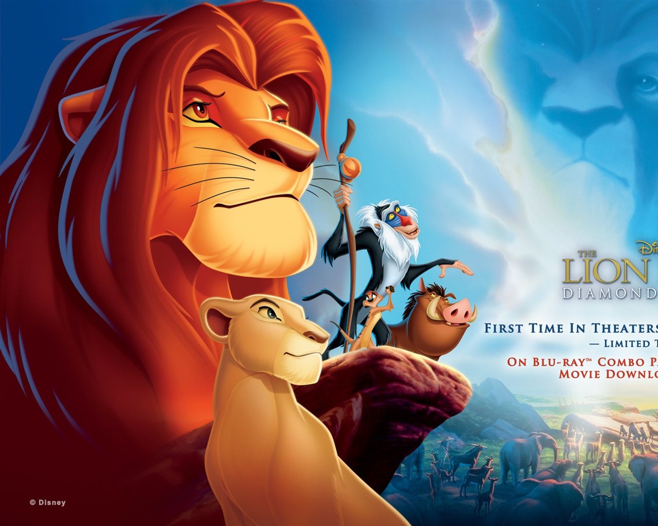 Simba Timon Pumbaa Re Leone, 750x1334 Verticale, Telefono