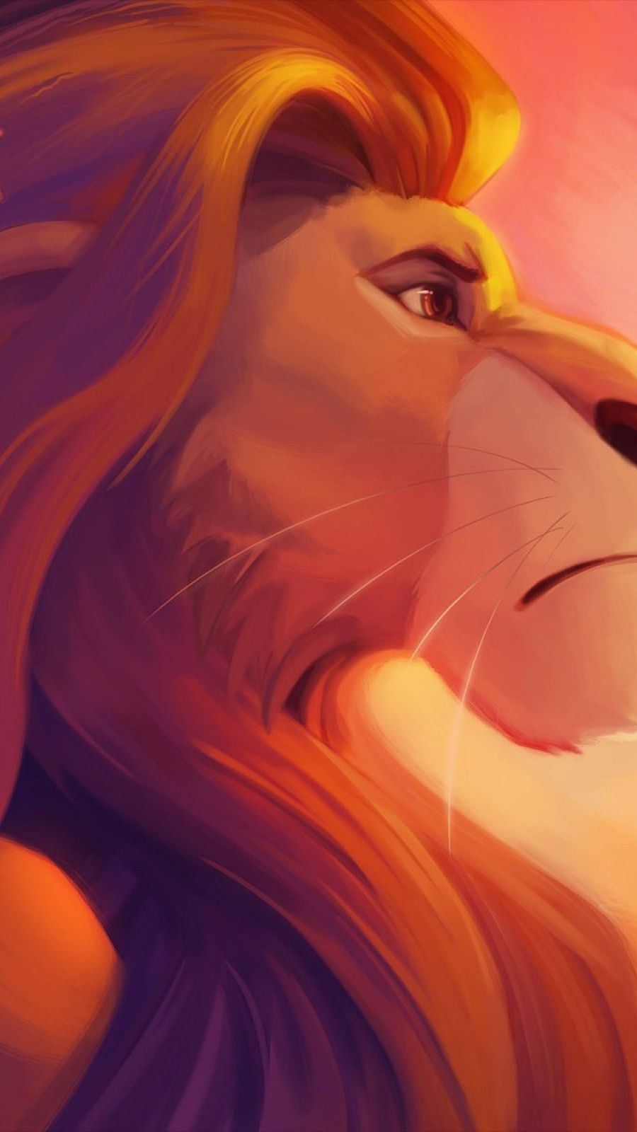 Simba adulto, Il Re Leone, 900x1600 Verticale, iPhone Pro