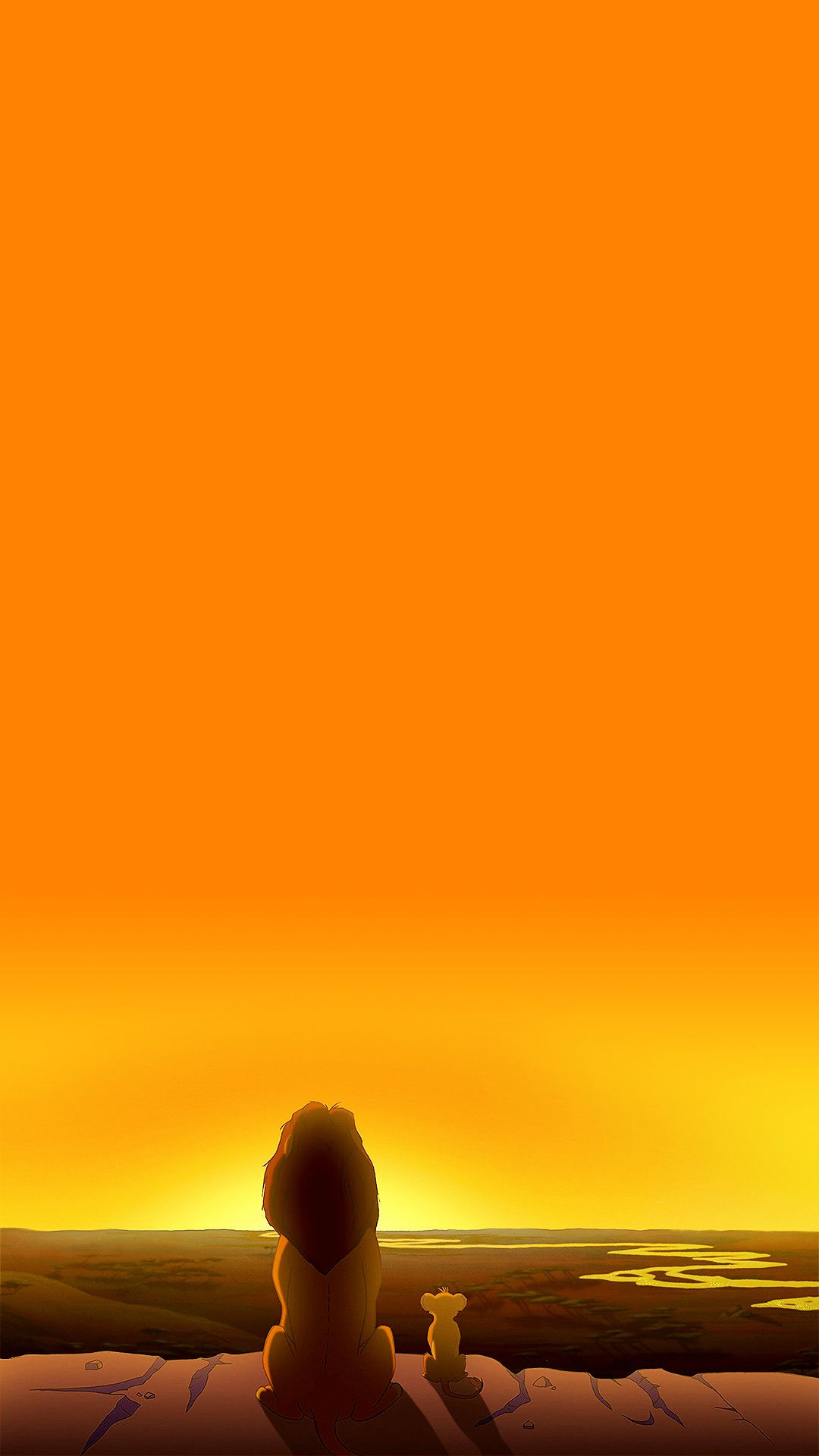 Re Leone tramonto silhouette, 1080x1920 Verticale, iPhone Plus