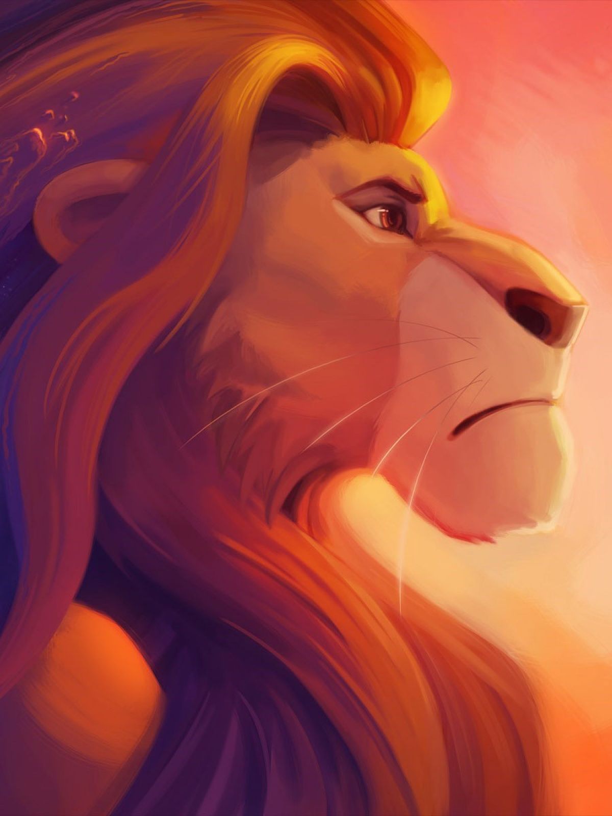 Simba leone Re Leone, 1200x1600 Verticale, iPhone