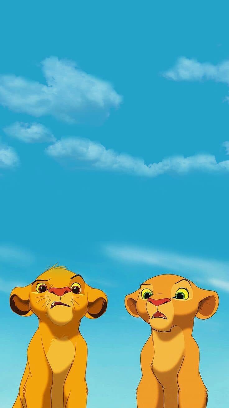Simba e Nala cuccioli, Re Leone, 736x1308 Full HD Verticale, iPhone