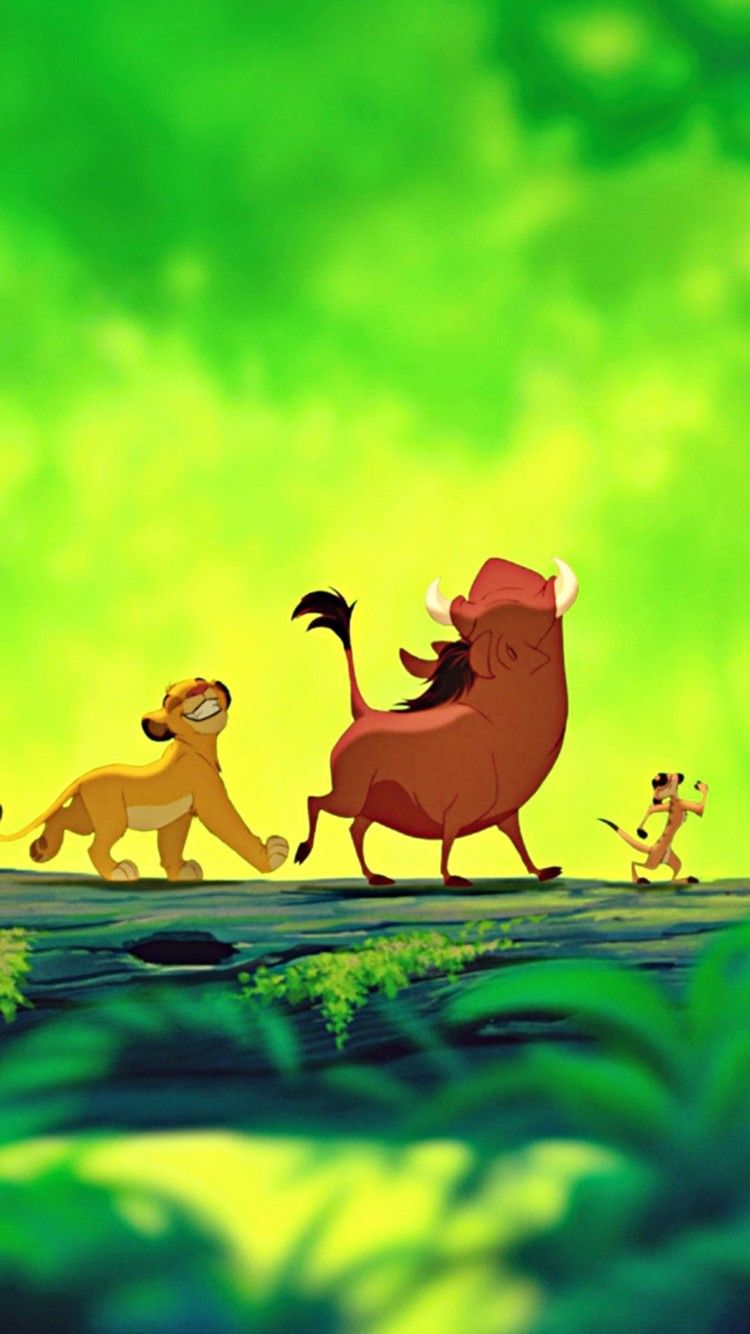 Simba, Pumbaa e Timon giungla, 750x1334 Full HD Verticale, iPhone Air