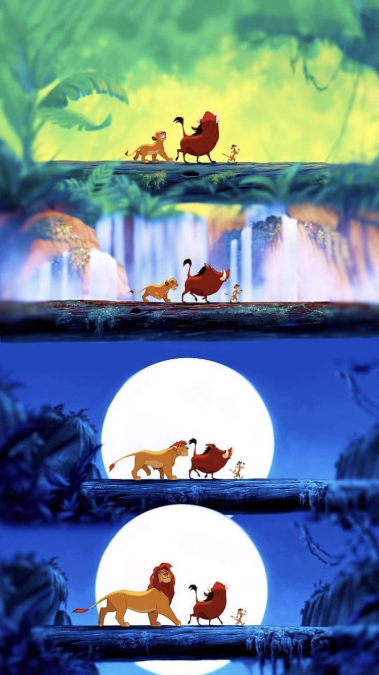 Il Re Leone Simba Pumbaa Timon, 750x1334 Full HD Verticale, iPhone Pro