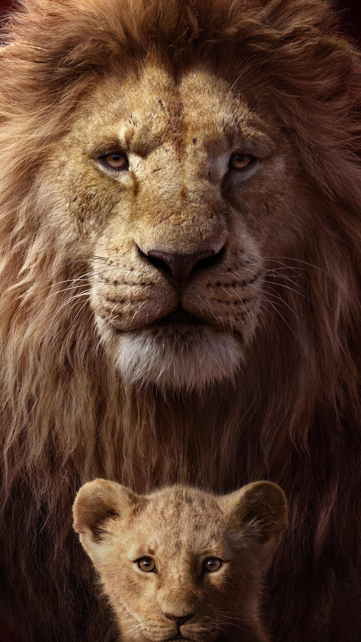 Mufasa e Simba leoni, 1536x2732 Full HD Verticale, iPhone