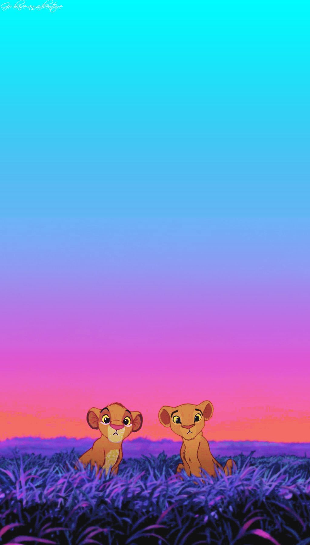 Simba e Nala cuccioli, 1023x1800 Verticale, iPhone Pro