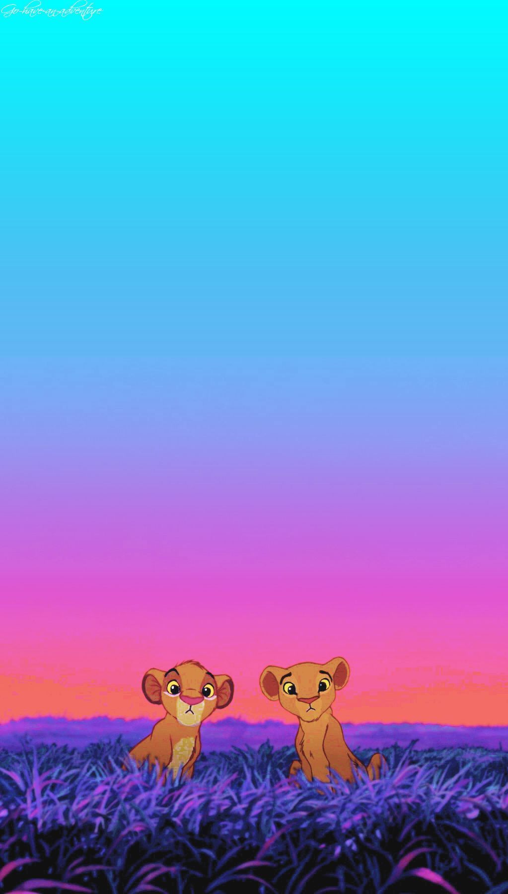 Simba e Nala cuccioli Re Leone, 1023x1800 Full HD Verticale, Smartphone