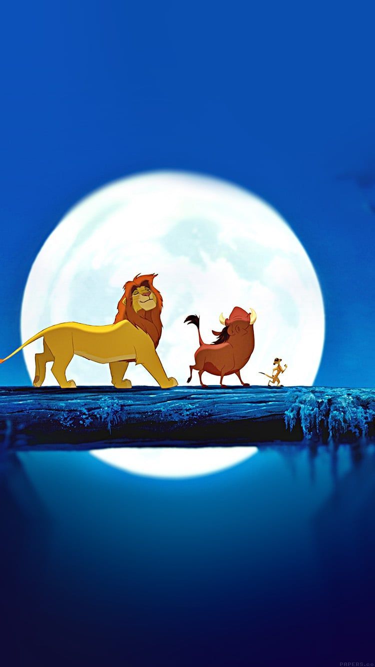 Simba, Timon e Pumbaa luna, 750x1334 Verticale, Mobile
