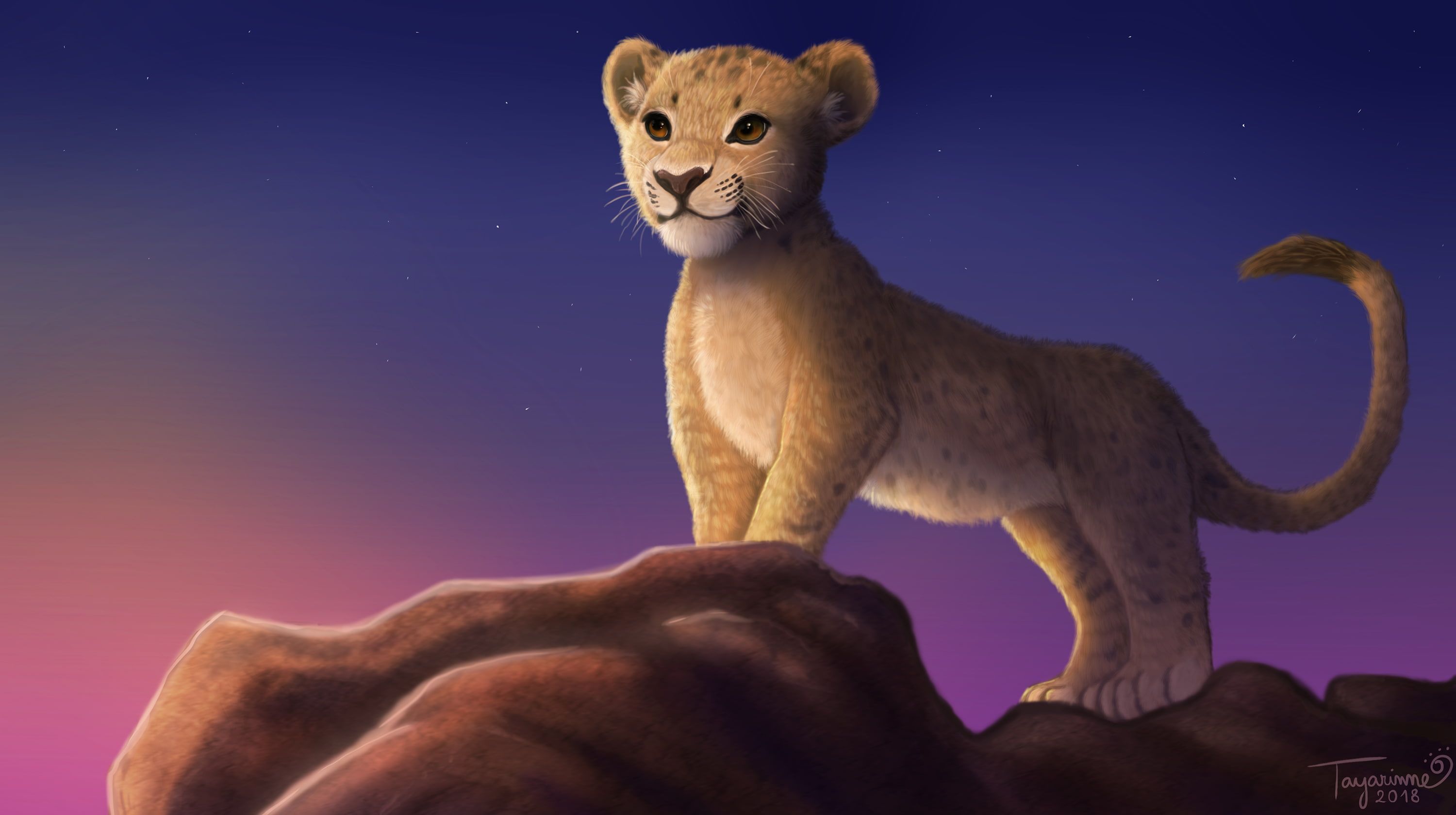 Il Re Leone silhouette fiamme, 3840x2290 4K, Desktop 4K