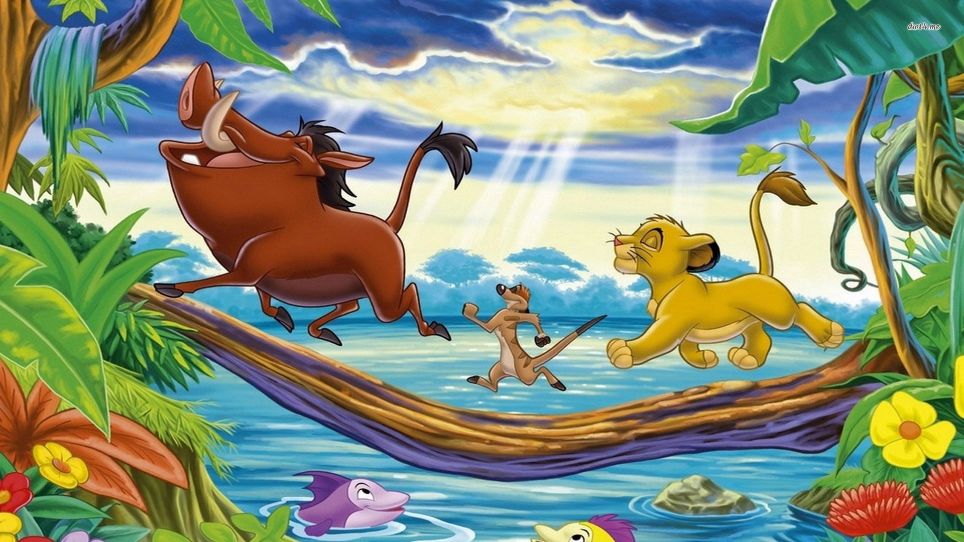 Simba, Pumbaa e Timon Re Leone, 1920x1080 1080p, Laptop