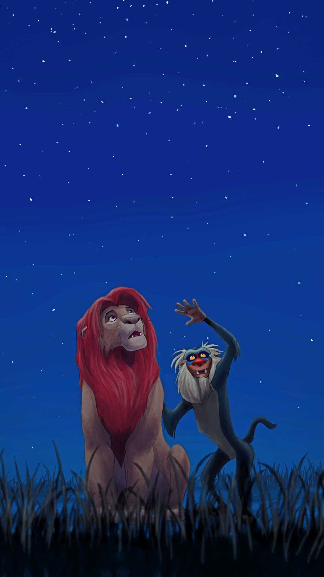 Simba e Rafiki, Re Leone, 1080x1920 Verticale, Samsung Galaxy