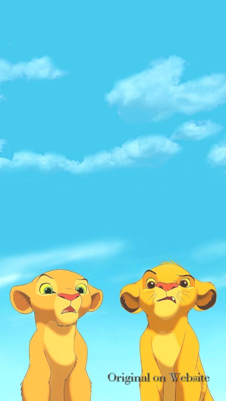 Simba e Nala cuccioli, Re Leone, 720x1280 Verticale, iPhone Pro Max