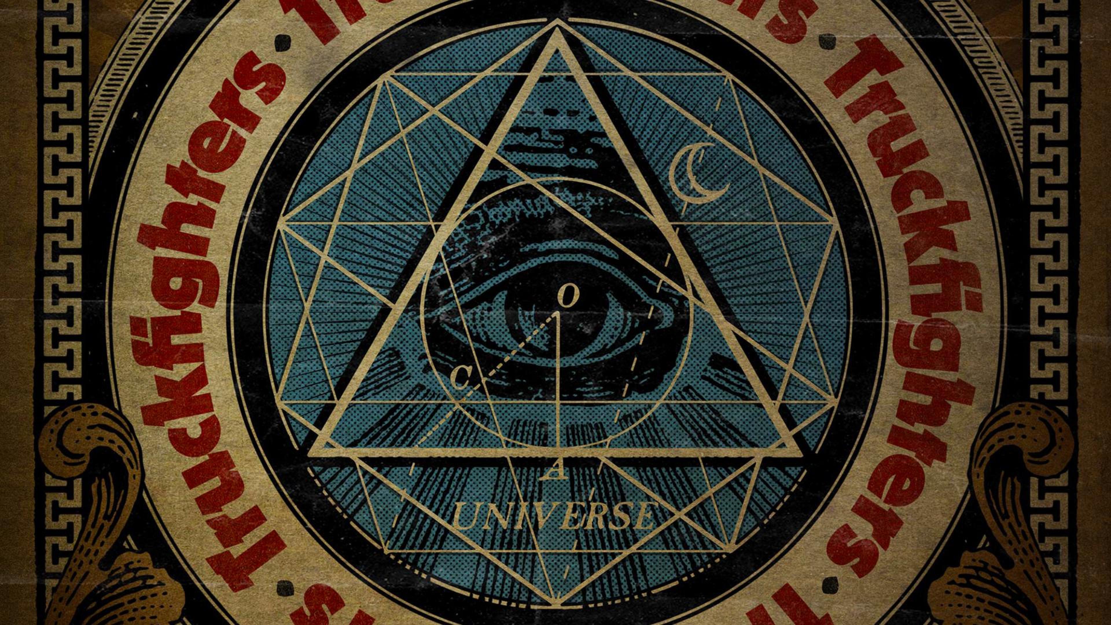 Piramide occhio Illuminati verde, 1920x1080 1080p, PC