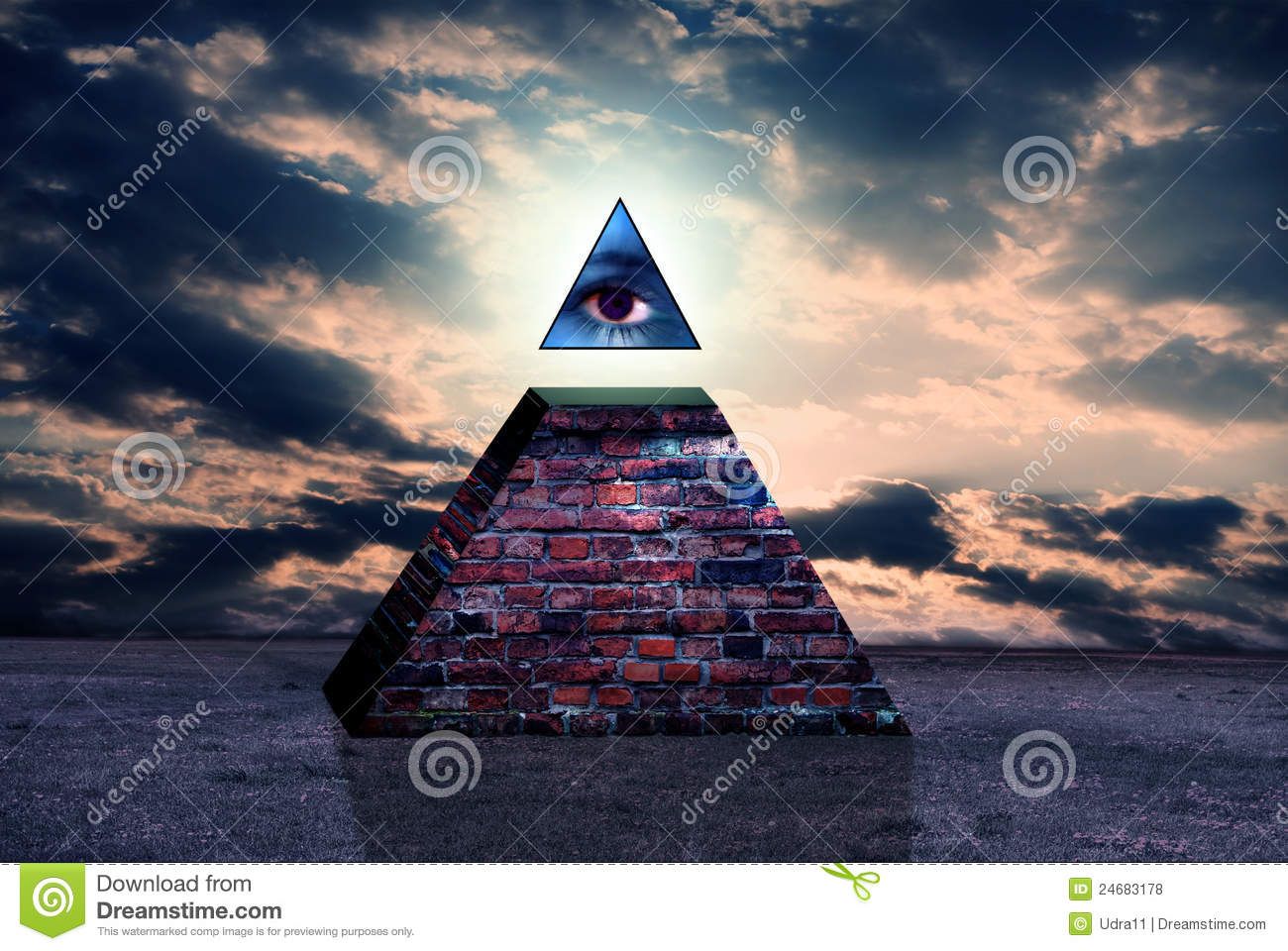 Occhio Illuminati piramide alata, 1364x707 720p, PC