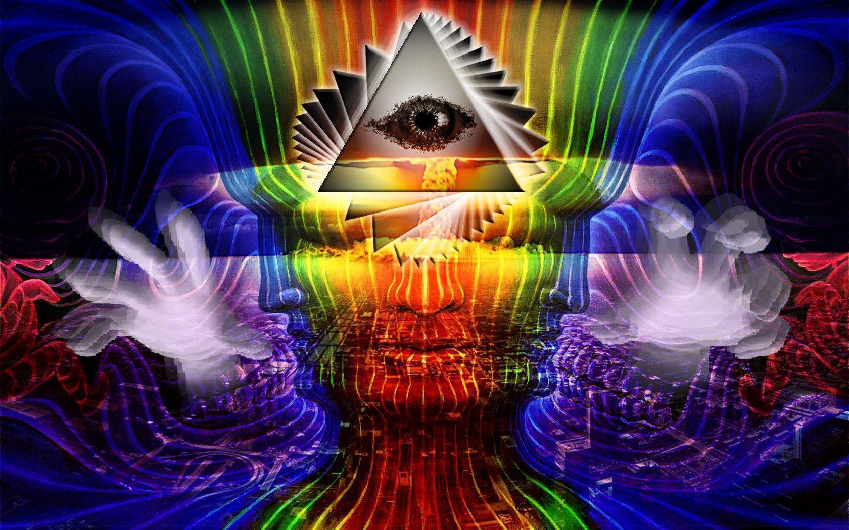 Occhio della provvidenza piramide arcobaleno, 1680x1050 HD Ready, Acer Nitro