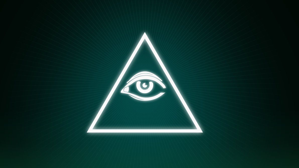 Piramide occhio Illuminati verde, 1191x670 HD, Laptop