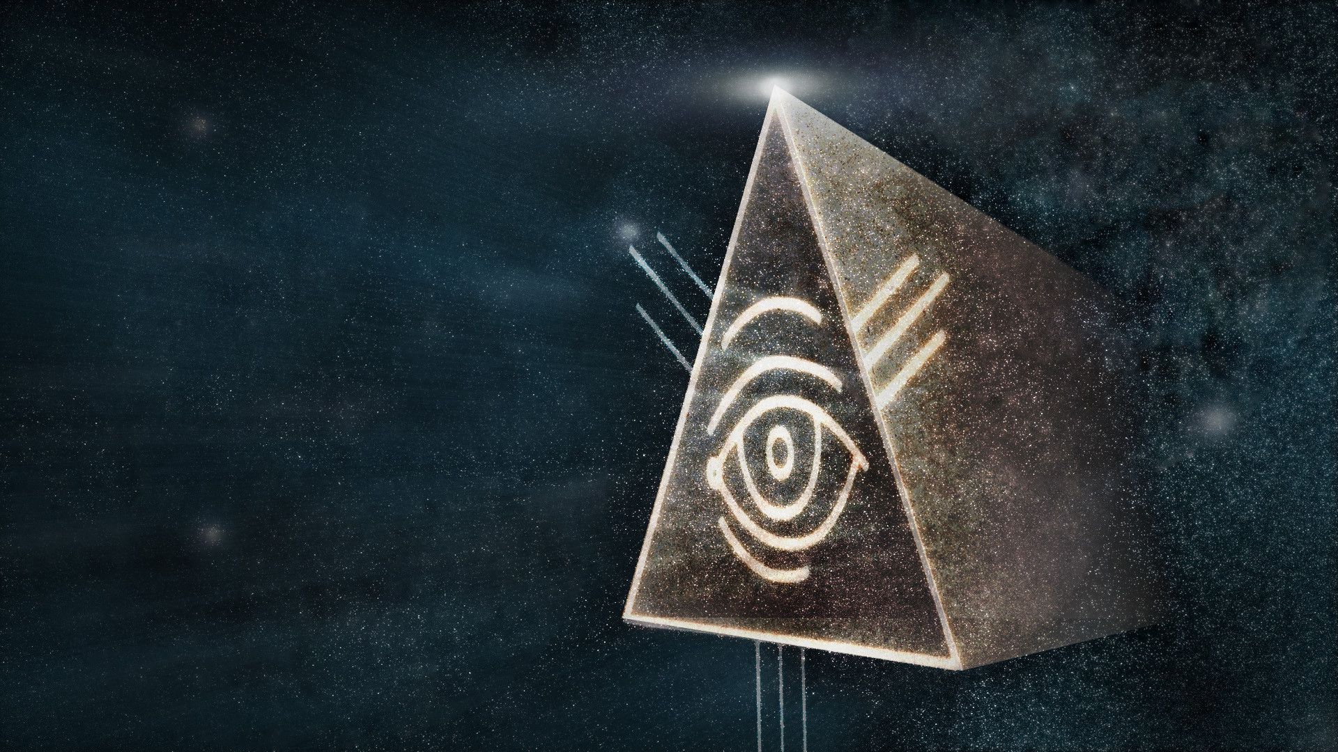 Piramide Illuminati con occhio, 1920x1080 Full HD 1080p, Laptop