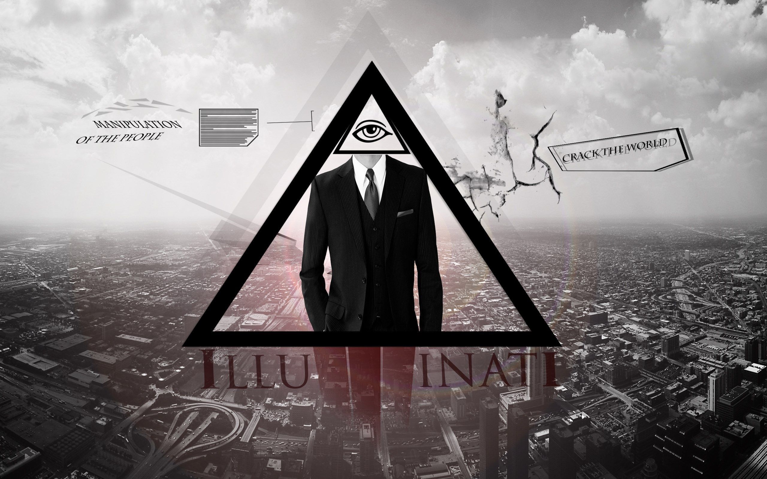 Uomo triangolo occhio Illuminati, 2560x1600 WQXGA, Desktop